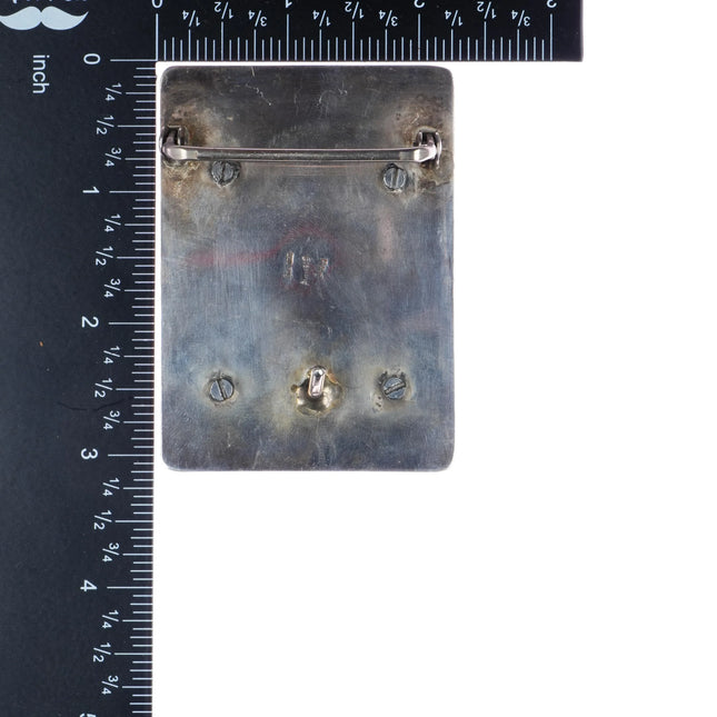 Sterling carved beaver belt buckle - Estate Fresh Austin