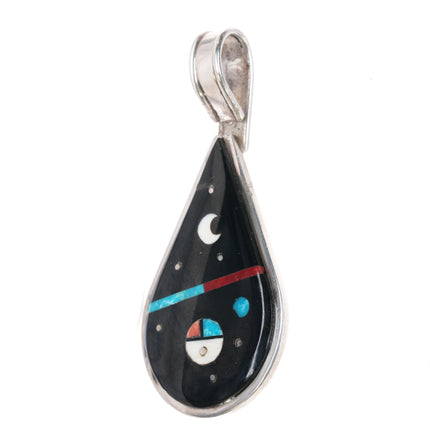 Harold smith Navajo sterling inlay pendant