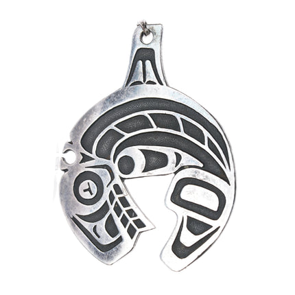 Vintage sterling Northwest coast style pendant