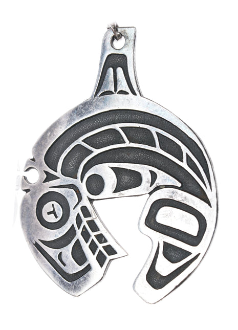 Vintage sterling Northwest coast style pendant