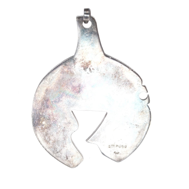 Vintage sterling Northwest coast style pendant - Estate Fresh Austin