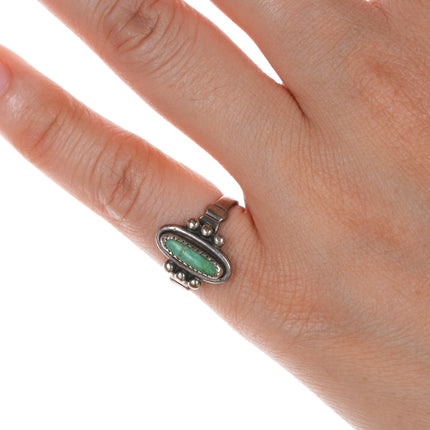 sz4.25 Vintage Bell Trading Post sterling and turquoise ring