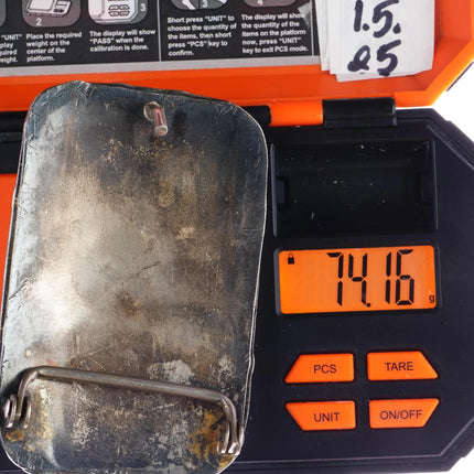 c1960's Navajo Sterling, turquoise, and coral belt buckle - Estate Fresh Austin