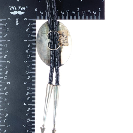 Weaver Selina Hopi Overlay bolo tie sterling silver - Estate Fresh Austin