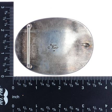 10k/Sterling Sunset Trails Santa Monica Police Potrolman retirement belt buckle - Estate Fresh Austin