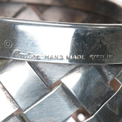 Vintage French Cartier Sterling silver basket - Estate Fresh Austin