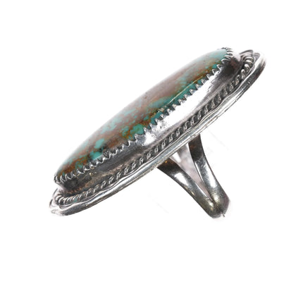 sz7.25 Orville Tsinnie Navajo silver Royston turquoise ring - Estate Fresh Austin
