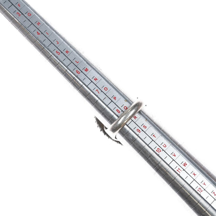 sz8.25 Navajo George Begay Sterling waterweb Kingman turquoise ring - Estate Fresh Austin