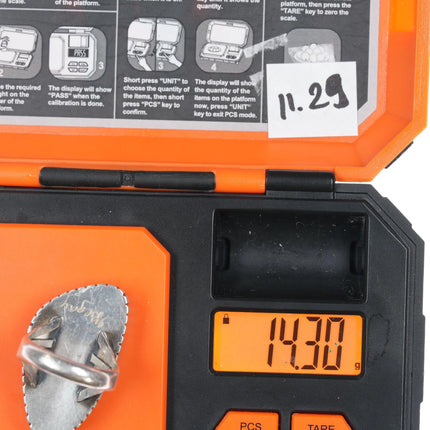 sz8.25 Navajo George Begay Sterling waterweb Kingman turquoise ring - Estate Fresh Austin