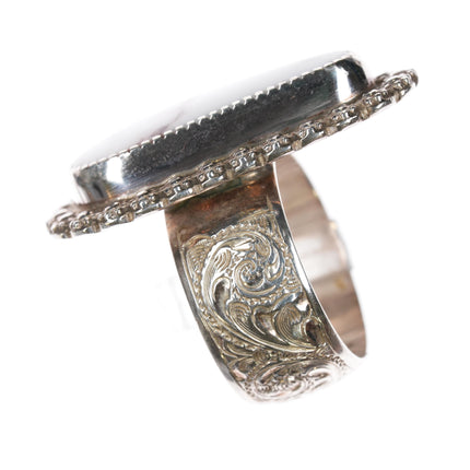 Sz8.75 AD Southwestern sterling Wild Horse Jasper ring