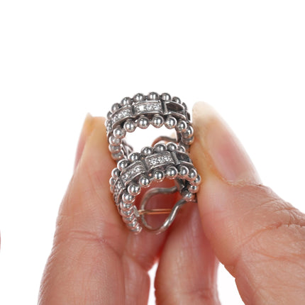 LAGOS Caviar Spark Diamond Huggie Earrings Sterling/14k posts - Estate Fresh Austin