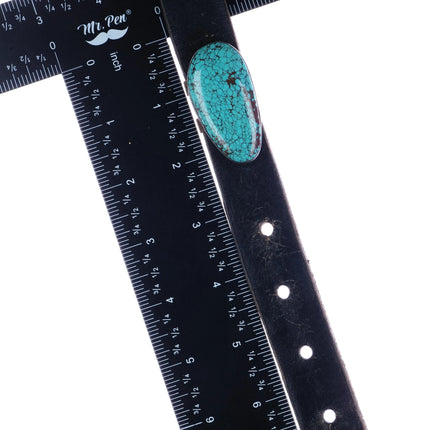 44" Vintage Milton lee Navajo sterling turquoise slabs concho belt - Estate Fresh Austin