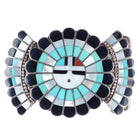 JD Massie Zuni sunface sterling belt buckle b - Estate Fresh Austin