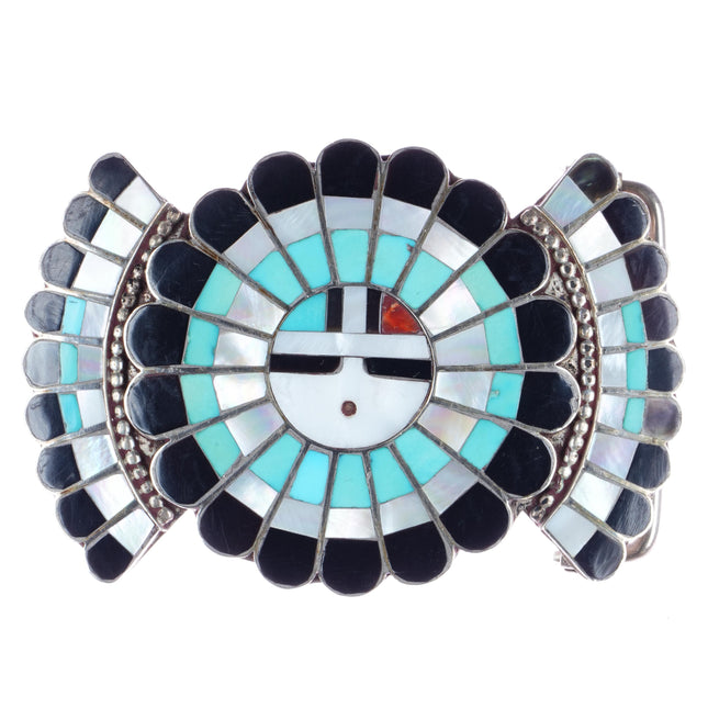 JD Massie Zuni sunface sterling belt buckle b