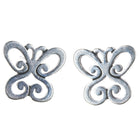 Retired James Avery Spring Butterfly Stud Post Earrings Sterling Silver - Estate Fresh Austin