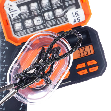 c1970 William Zunie sterling silver Zuni channel inlay bolo tie - Estate Fresh Austin