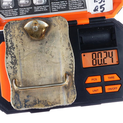 Crumrine for Eddie Bauer Vintage Sterling elk belt buckle - Estate Fresh Austin