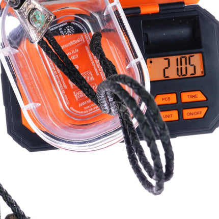 c1950's small Sterling and turquoise bolo tie - Estate Fresh Austin