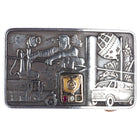 Vintage sterling silver 10k gold Bell Telephone belt buckle - Estate Fresh Austin