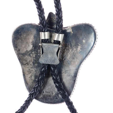 vintage Frank Patania Thunderbird Shop "Caballeros del Sol" Sterling/turquoise bolo tie - Estate Fresh Austin