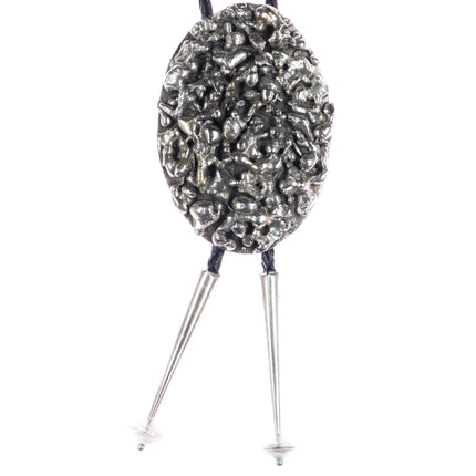 Heavy Vintage sterling brutalist bolo tie - Estate Fresh Austin