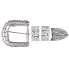 Vintage Navajo sterling silver ranger belt buckle set - Estate Fresh Austin