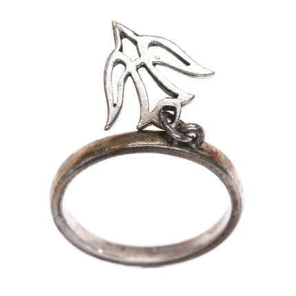 sz5 James Avery Descending Dove charm ring sterling silver - Estate Fresh Austin
