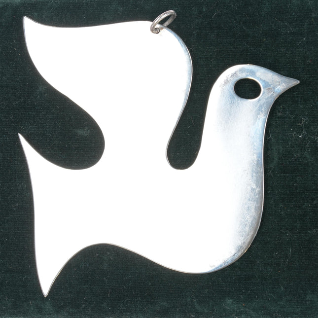 Retired James Avery dove sterling silver Christmas ornament