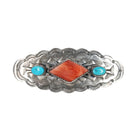 Vintage Navajo sterling spiny oyster and turquoise pin - Estate Fresh Austin