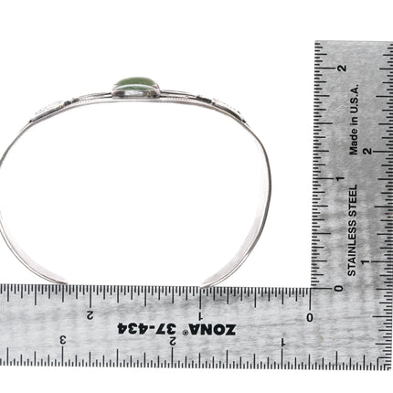 6.625" 30's-40's IH Coin silver thunderbird fred harvey cuff bracelet - Estate Fresh Austin