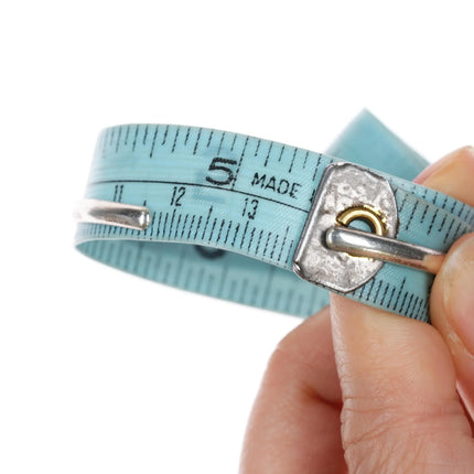 5 3/8" 40's-50's Zuni silver slanted turquoise row cuff bracelet - Estate Fresh Austin