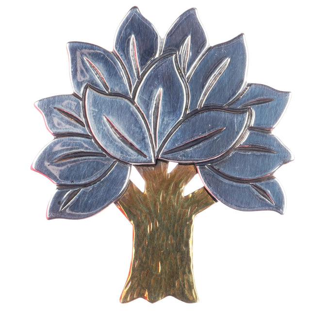 Retired James Avery Sterling/brass tree pin - Estate Fresh Austin
