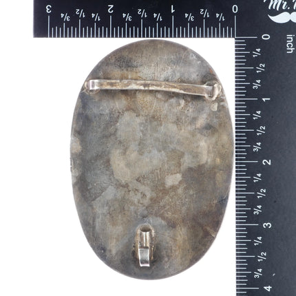 Vintage Navajo sterling/90% silver 1964 Kennedy Half dollar belt buckle - Estate Fresh Austin