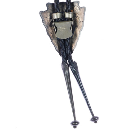 c1960 c-31 Eldon James Hopi arrowhead form bear head bolo tie - Estate Fresh Austin