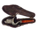 c1890 Antique silver Articulating Dragon Cigarette holder with glass eyes - Estate Fresh Austin