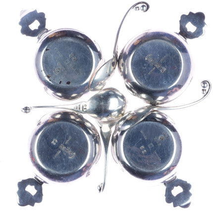 Johan Rohde for Georg Jensen Acorn sterling salt cellars 62 w/ 110 spoons - Estate Fresh Austin