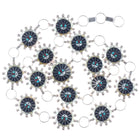 Abel Soseeah Zuni Sterling channel inlay sunface concho belt 2 - Estate Fresh Austin