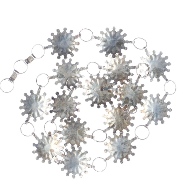 Abel Soseeah Zuni Sterling channel inlay sunface concho belt 2 - Estate Fresh Austin