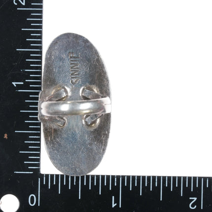 sz7.25 Orville Tsinnie Navajo silver Royston turquoise ring - Estate Fresh Austin