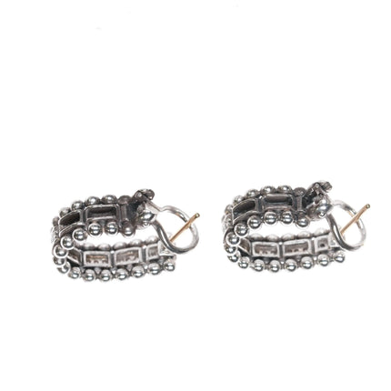 LAGOS Caviar Spark Diamond Huggie Earrings Sterling/14k posts - Estate Fresh Austin