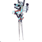 c1970 William Zunie sterling silver Zuni channel inlay bolo tie - Estate Fresh Austin