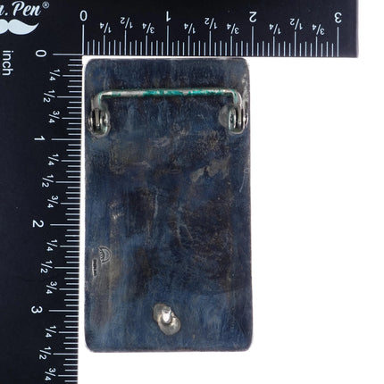 Vintage Native American sterling sunface belt buckle overlay design - Estate Fresh Austin