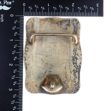 Crumrine for Eddie Bauer Vintage Sterling elk belt buckle - Estate Fresh Austin