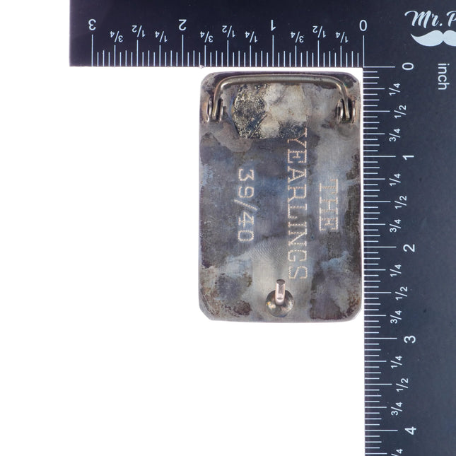 Vintage Navajo sterling wild ponies belt buckle - Estate Fresh Austin