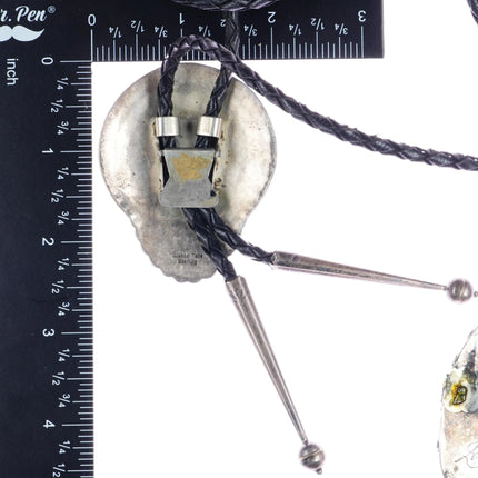 Michael Tahe Navajo sterling sunface bolo tie - Estate Fresh Austin