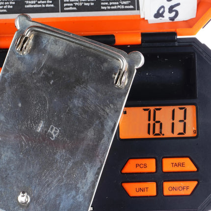 Modernist sterling nephrite Jade belt buckle - Estate Fresh Austin