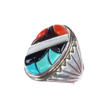 sz11.25 Richard and Geneva Terraza Zuni silver cubblestone ring - Estate Fresh Austin