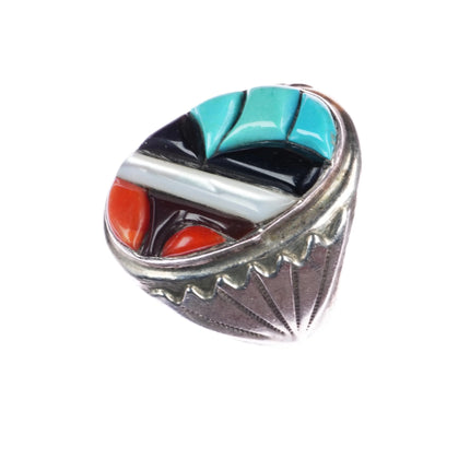 sz11.25 Richard and Geneva Terraza Zuni silver cubblestone ring - Estate Fresh Austin