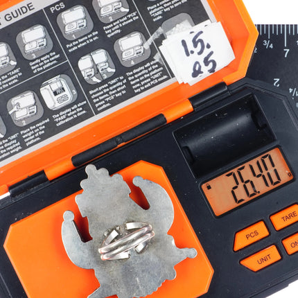 sz7.5 big 50's-60's Big Zuni Knifewing sterling ring - Estate Fresh Austin