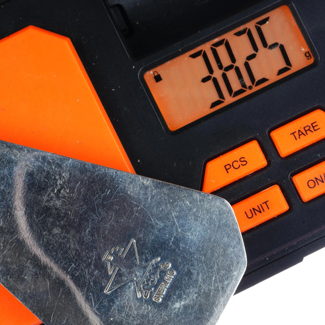 Large Daniel Coriz Kewa high grade turquoise spiny oyster intarsia inlay pendant - Estate Fresh Austin